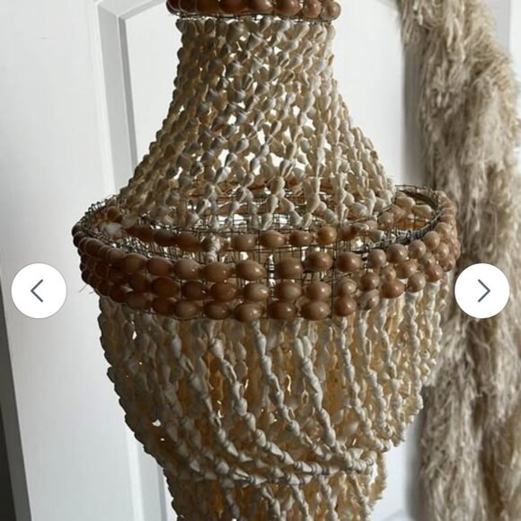 ✨ 🐚☀️Real Shell Hanging Light Ornament Pendant ✨ great condition - Picture 4 of 8